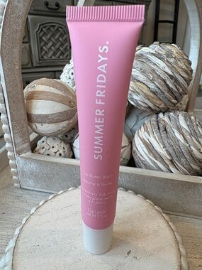 SUMMER FRIDAYS Strawberry Soft Serve Lip Butter Balm - Pink